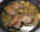 Foto del paso 5 de la receta Contramuslos de pollo con jamón y mostaza al brandy