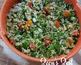 A picture of step 3 of Quinoa Tabbouleh.
