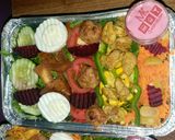 A picture of step 1 of Mexican salad.