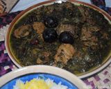 A picture of step 15 of Persian herb stew (Qormeh sabzi).