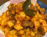 Foto langkah ke 5 dari resep Ati Ampela sambal goreng Kentang.