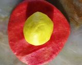 A picture of step 4 of Flower Balushahi.