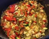 Une image de l'étape 6 de Poivrons courgettes et navets farcis aux légumes.
