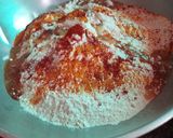 A picture of step 1 of Masala puri.