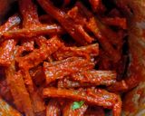 A picture of step 2 of Bombil fry.