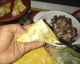 Hình bước làm 2 của món Hoành thánh thịt viên