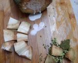 A picture of step 1 of Raw jackfruit fritters.