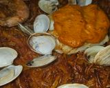 A picture of step 6 of Fideuá with Hake and Prawns.
