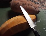 Foto del paso 1 de la receta: Espaguetis de boniato con huevo y queso