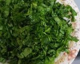 A picture of step 1 of Shahi rani palak paneer.