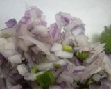 A picture of step 1 of Salad with chutney.