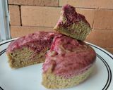 Foto del paso 12 de la receta: Torta de banana🍌 y mora🍒 marmoleada sin huevo y sin horno🧁🍒🍯