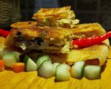 Foto langkah ke 8 dari resep Martabak Ayam Jamur.