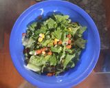 Hình bước làm 3 của món Cơm 1 người #3 - Vây cá Hồi chiên muối ớt + Canh mướp + Salad Thập cẩm