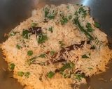 A picture of step 4 of Green Peas Capsicum Pulao.