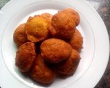 A picture of step 5 of Akara (beans cake).