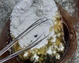 A picture of step 3 of Eggless Brownie Cake.