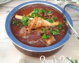 A picture of step 7 of Mutton Nalli Nihari.