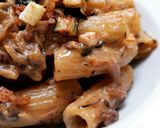Foto del paso 6 de la receta: Tortiglioni con salsa cremosa de calabacín y ceps