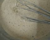 A picture of step 7 of Peri bites with twist and mustard dynamite sauce.