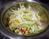 A picture of step 1 of Mix fruit and veg salad.