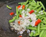 A picture of step 1 of Chinese style French Beans.