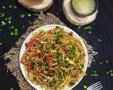 A picture of step 6 of Vegetable Chowmein.