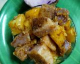 A picture of step 4 of Chatpata purple yam and potato.