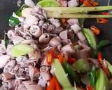 Foto langkah ke 3 dari resep Oseng Cumi Asin Cabe ijo.
