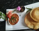 A picture of step 7 of Street-Style Chole and Semolina Bhature.