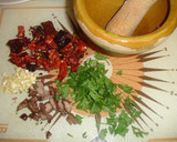 Foto del paso 4 de la receta: Conejo con salsa de la huerta y pimientos secos
