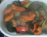 Foto del paso 4 de la receta: Carne a la crema de queso y champiñón con salteado de verduras