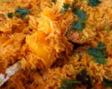 A picture of step 9 of Chicken Akhni.