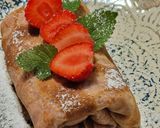 Epres, túrós palacsinta 🍓🍓🍓(vegán) recept fázis 8 fotója