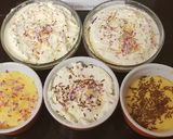 A picture of step 6 of My Banana Custard Cakes and fresh Cream. ❤.