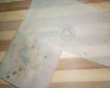 A picture of step 5 of Pizza box patti.