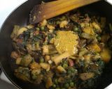A picture of step 5 of Kumro Shaag Chorchori (Pumpkin Leaves Curry).