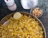 A picture of step 1 of Corn Bhel.