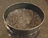 A picture of step 4 of No Bake Triple Chocolate Cheesecake.