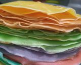 Foto langkah ke 9 dari resep Rainbow Millecrepes.