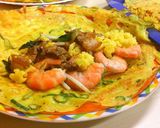 Hình bước làm 6 của món Bánh xèo nam bộ