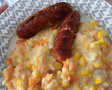 Foto del paso 1 de la receta: Chorizo de ternera + Puré de papa, Zanahoria y mazorca 🌽🥔🥕