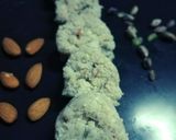 A picture of step 8 of Coconut badaam roll.