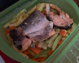 Foto del paso 4 de la receta: Salmón con verduras en Lékué / Salmón con limón en Lékué