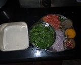 A picture of step 1 of Palak Upma.