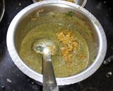 A picture of step 3 of Colacasia & green sorrel curry (alu chi bhaji).