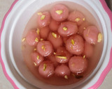 மீதமான சாதத்தில் சுவையான பிங்க் ரசகுல்லா(#leftover ricerasagula) ரெசிபி ஸ்டேப் 9 புகைப்படம்
