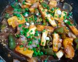 A picture of step 6 of Paneer Chilli Gravy.
