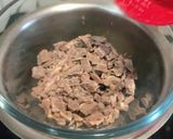 A picture of step 2 of Chocolate Peanut Chikki.