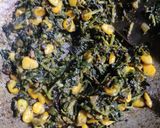 A picture of step 3 of Methi Corn Masala.